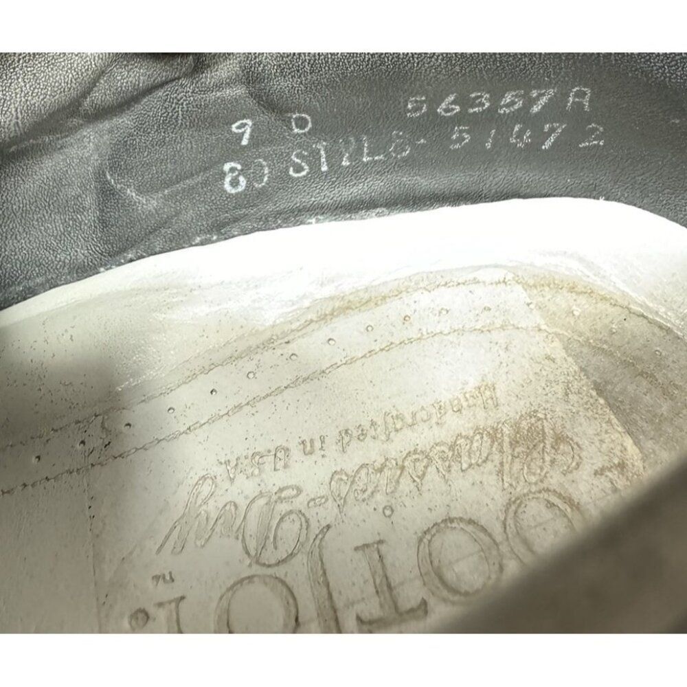 Vintage Footjoy‎ Classics Dry Black Leather Woven Golf Shoes 51472 Mens Sz 9 D - Picture 7 of 8